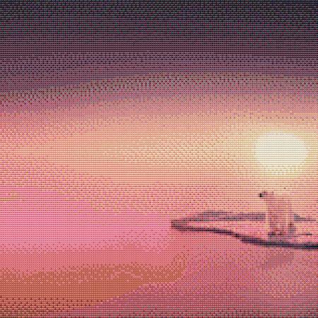 Drifting Polar Bear