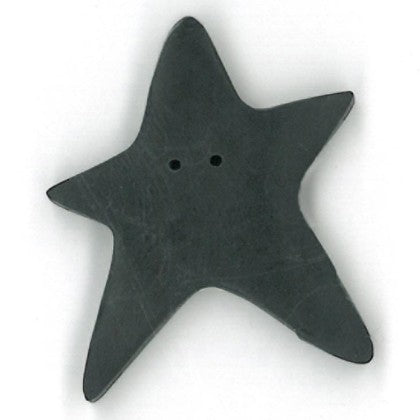 Black Star Button - Extra Large