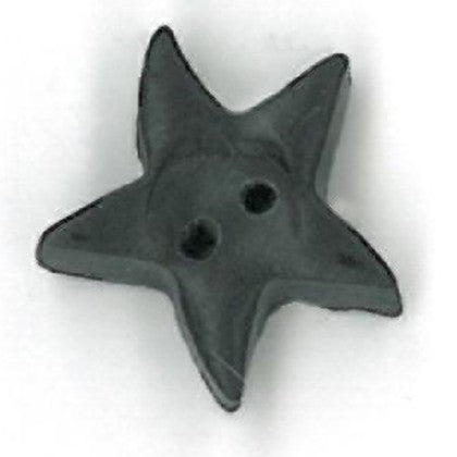 Black Star Button - Medium