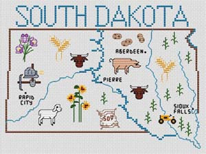 South Dakota Map