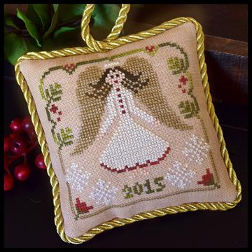 Sampler Tree Ornament - Christmas Angel (12)