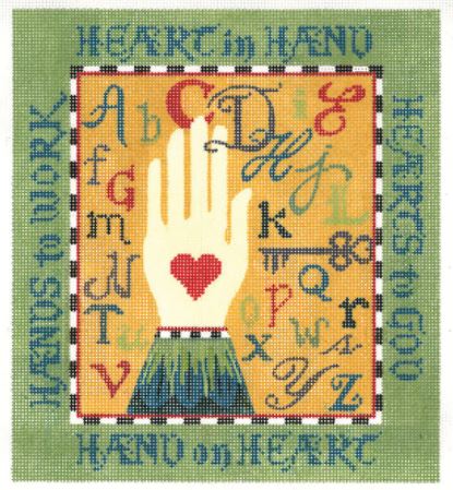 Heart in Hand Sampler