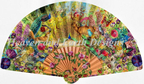 Supersized Abundant Garden Fan - Aimee Stewart