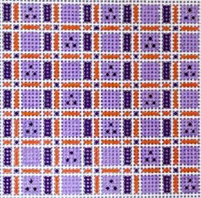 Purple/Orange Plaid