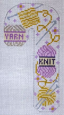 Knitting Candy Cane