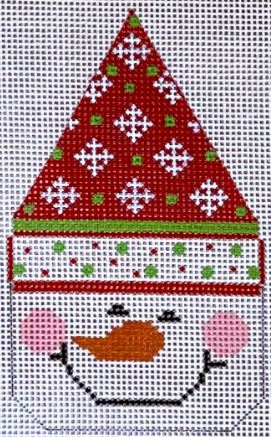 Snowman Face - Hat/Snowflakes