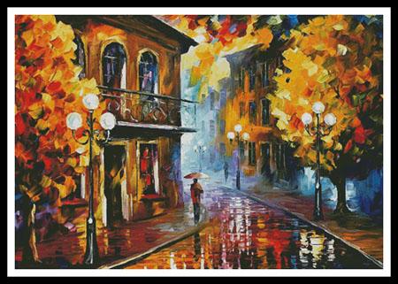 Fall Rain 2 - Large  (Leonid Afremov)