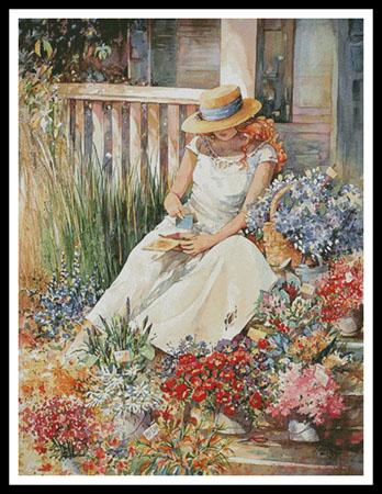 Girl With Flowers - Large  (Jerianne Van Dijk)