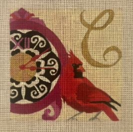Golden Letters - C for Cardinal/Clock