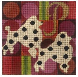 Golden Letters - P for Poodles w/Polkadots