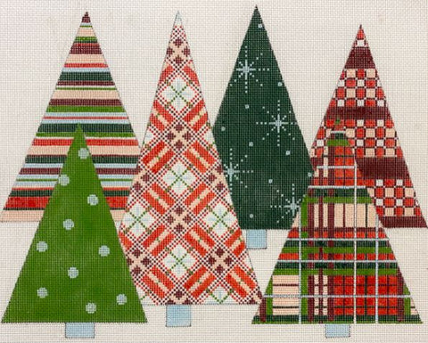 Patterned Christmas Trees