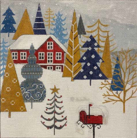 Blue/Gray Winter Outdoor Scene II