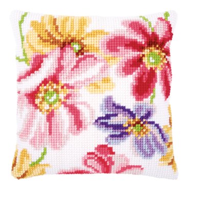 Colorful Flowers Cushion