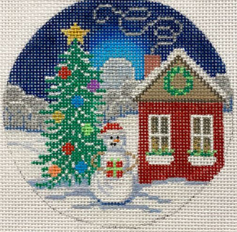 Snowman w/Tree