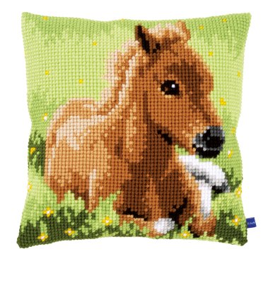 Brown Foal Cushion