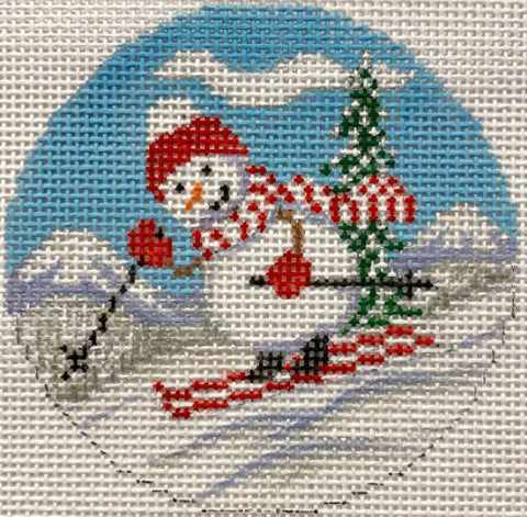 Skiing Snowman  