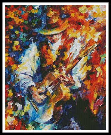 Sing My Guitar - Large  (Leonid Afremov)