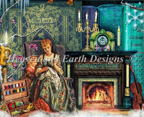 Quick Stitch - A Stitch In Time - Fireplace - Aimee Stewart