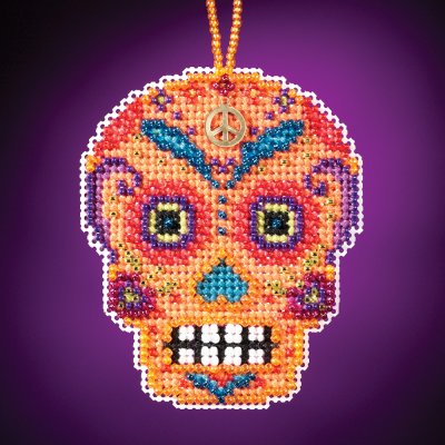 Naranja - Calavera Charmed Ornament