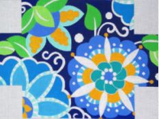 Blue Pinwheel Brick Cover 