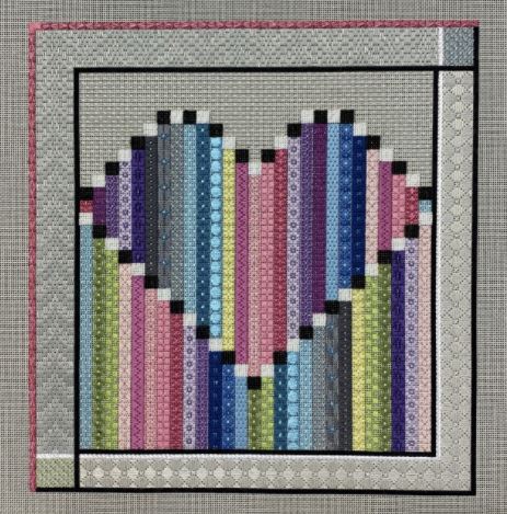 Large Striped Heart 