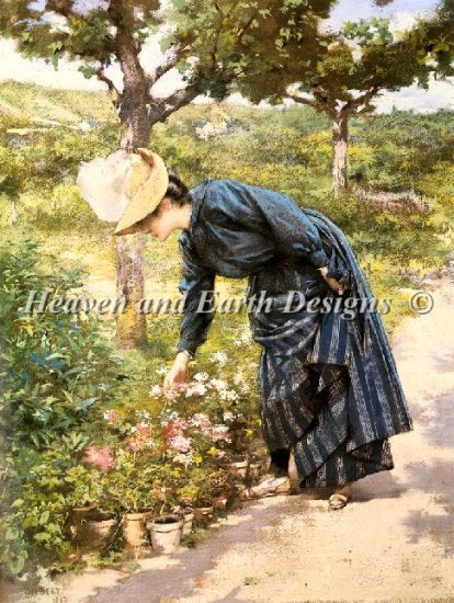 Lady In Garden