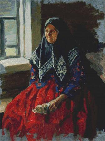 Portrait Of An Old Woman  (Ivan Kulikov)
