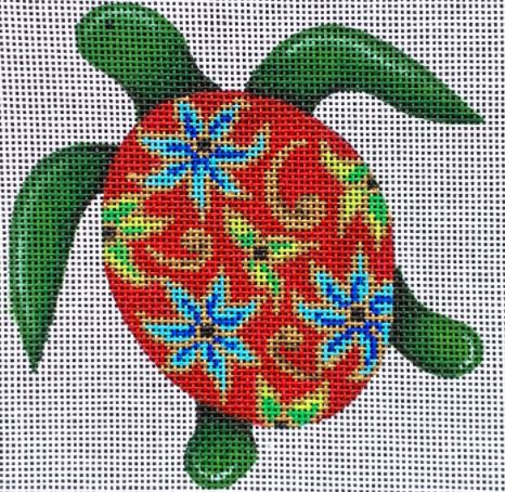 Turtle w/Cloisonne on Red