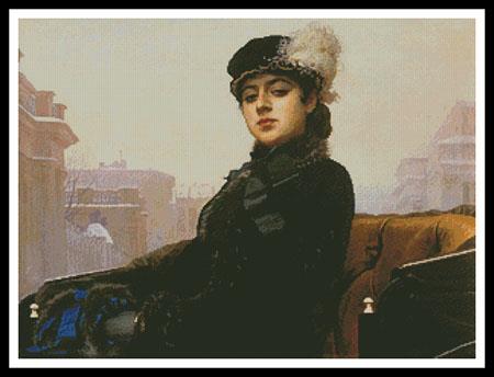 Portrait Of An Unknown Woman  (Ivan Kramskoi)