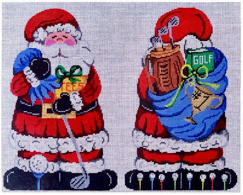 Golfing Santa - 2 Sided