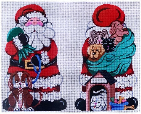 Dog Loving Santa - 2 Sided