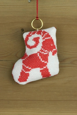 Stocking With Buck Ornament