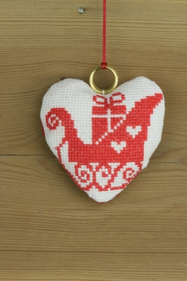 Red Sleigh Ornament