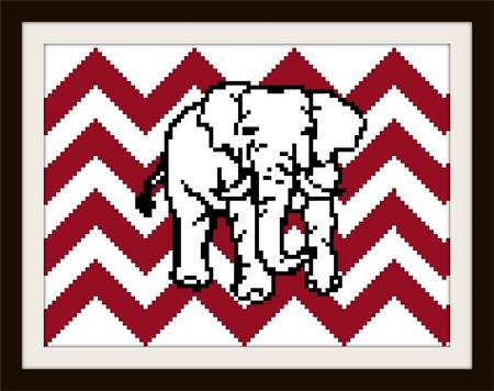 Elephant On Chevron