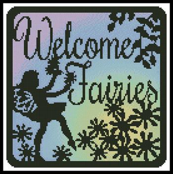 Fairy Silhouette Square 1