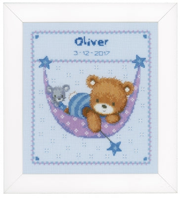 Little Blue Bear in Hammock