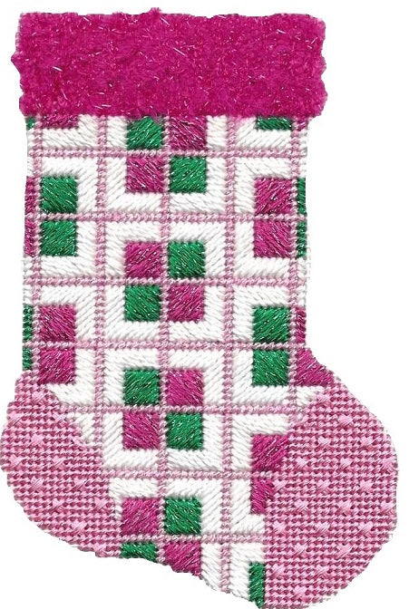 Mini Sock - Pink/Green