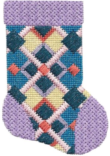 Mini Sock - Lavender/Blue