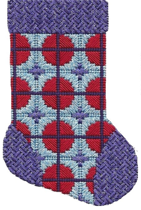 Mini Sock - Red/Purple/Light Blue