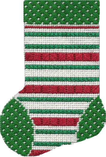 Mini Sock - Red/White/Green