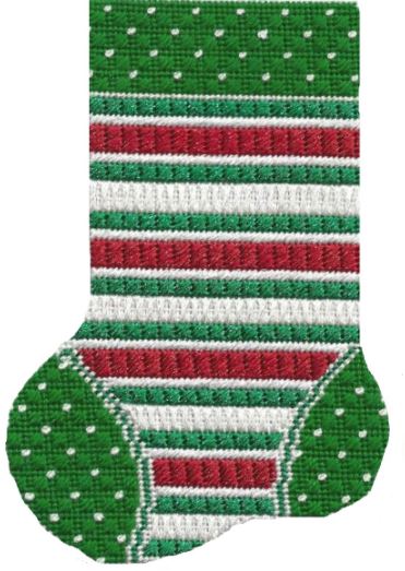 Mini Sock - Red/White Lines