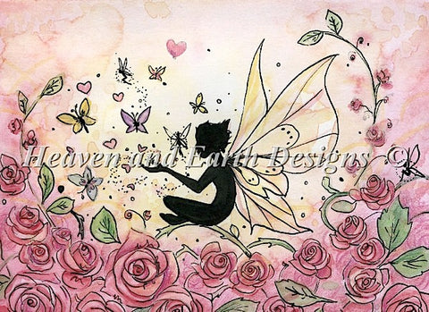 Silhouette And Roses
