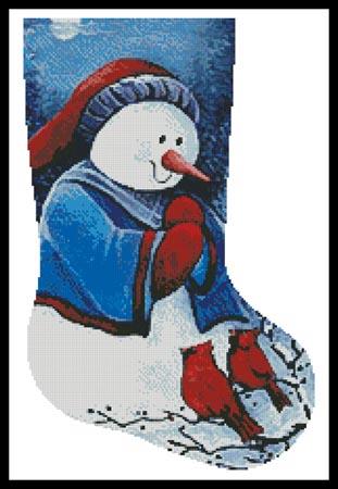 Hello Winter Friends Stocking (Right Facing)  (Jamie Carter)