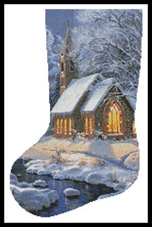 Midnight Clear Stocking (Left Facing)  (Mark Keathley)