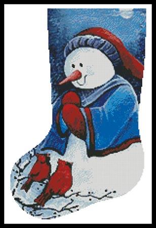 Hello Winter Friends Stocking (Left Facing)  (Jamie Carter)