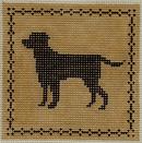 Lab (black on tan)