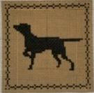 Pointer (black on tan)