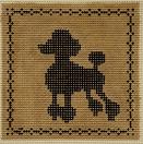 Poodle (black on tan)