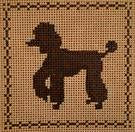 Full Poodle (black on tan)