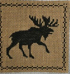 Moose (black on tan)